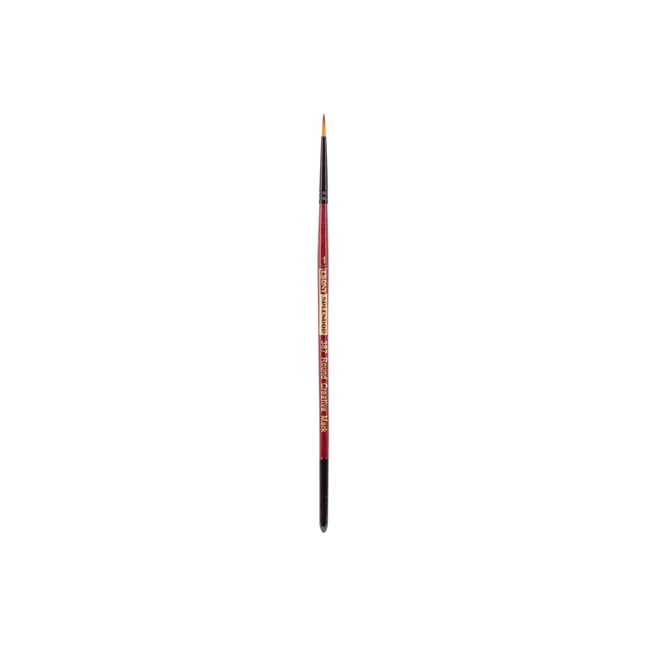 Creative Mark Ebony Splendor Short-Handled Synthetic Sable Paint Brush, Assorted, Teijin Multi-Filament Hair, Handcrafted Synthetic Paint Brushes for Acrylic, Watercolor Painting and More